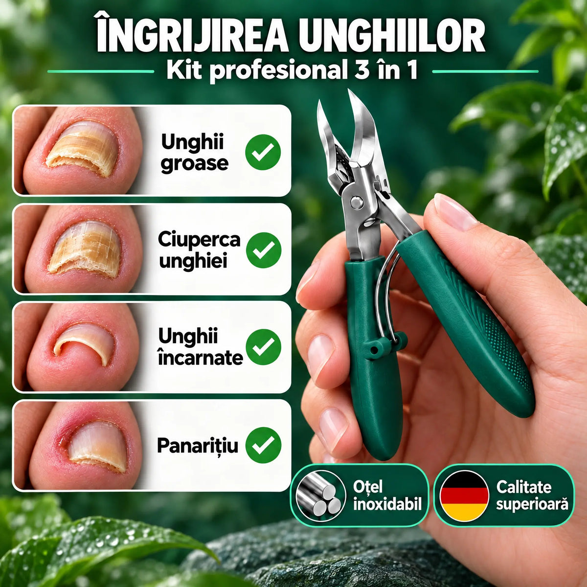 Kit Profesional pentru Unghii 3-în-1