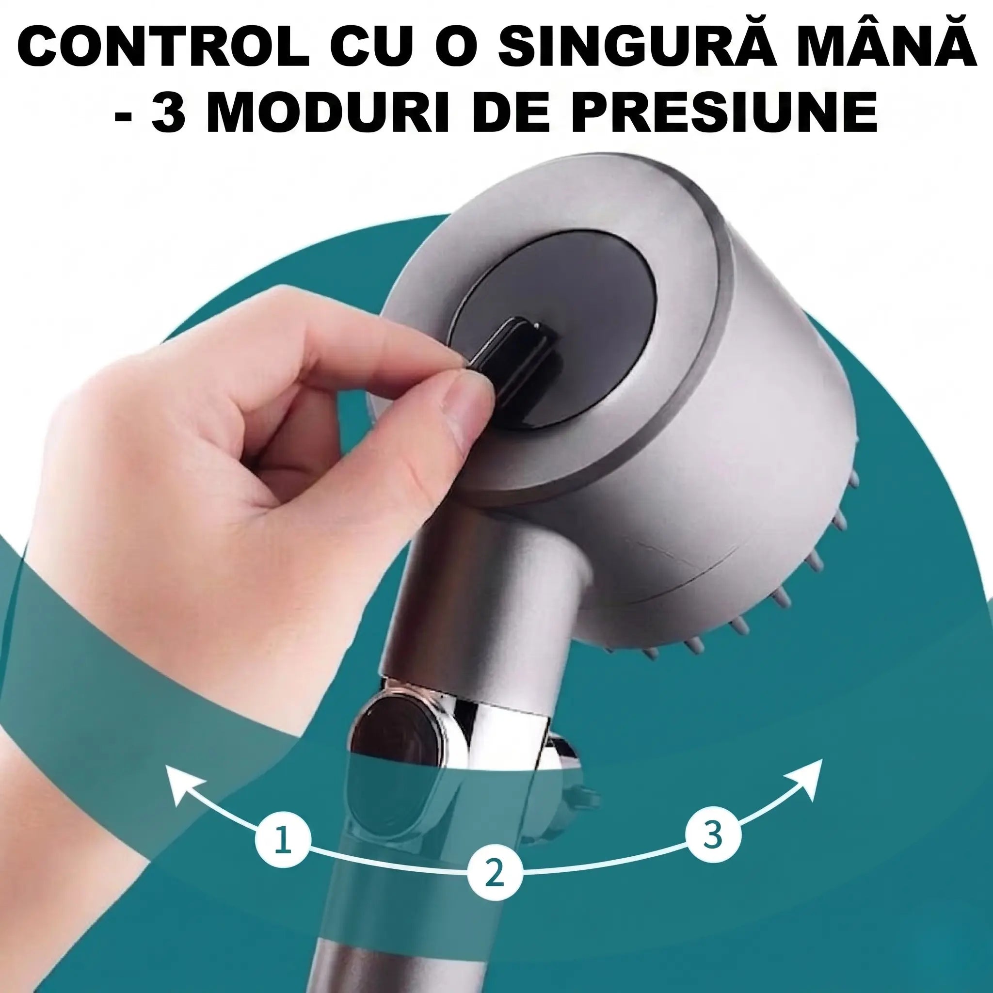 Cap de dus cu presiune + economisesti apa